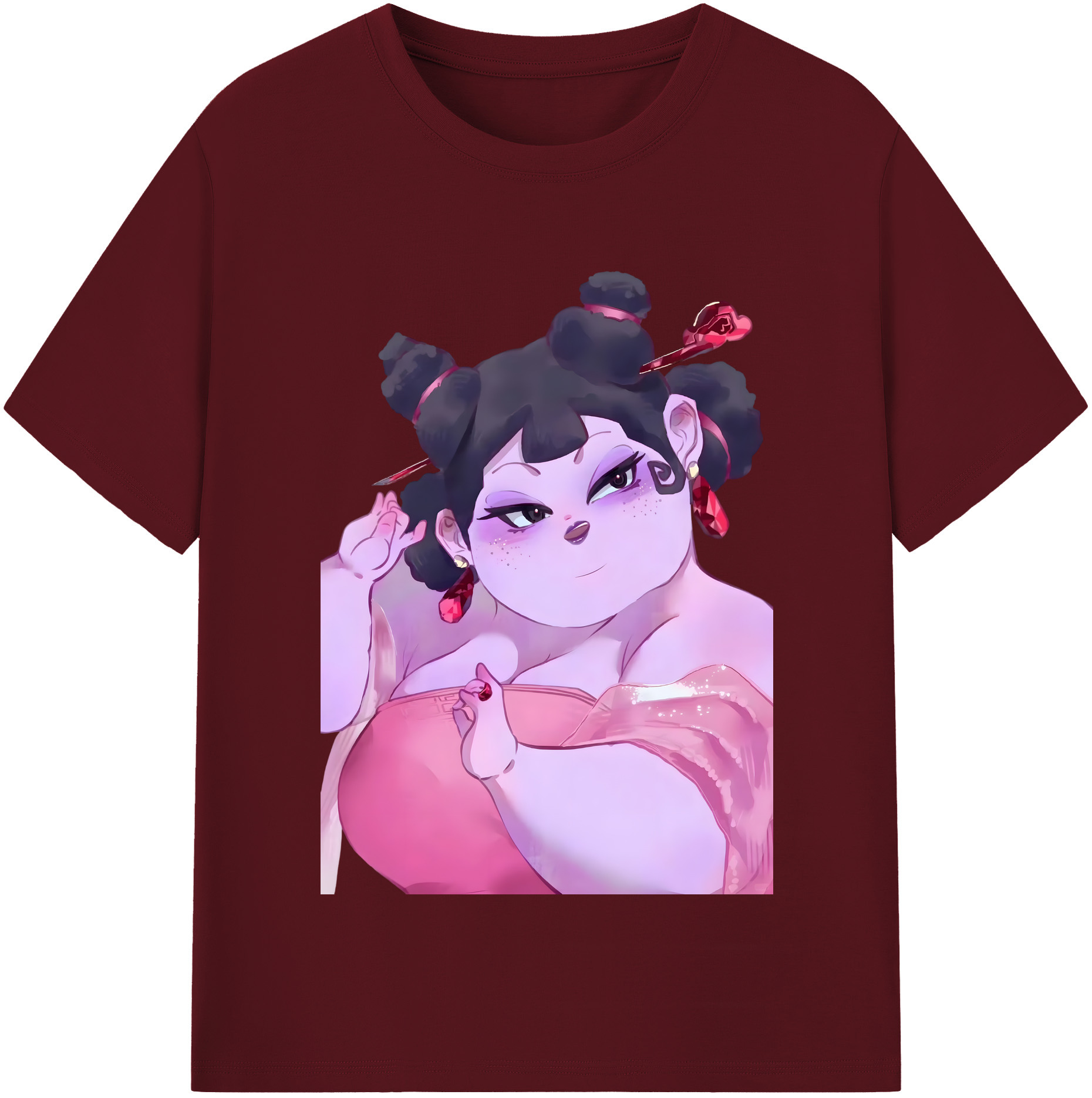 （画像用） Ne Zha 2 ナタ 魔童の大暴れ 綿100％半袖Tシャツ（フロントプリント）